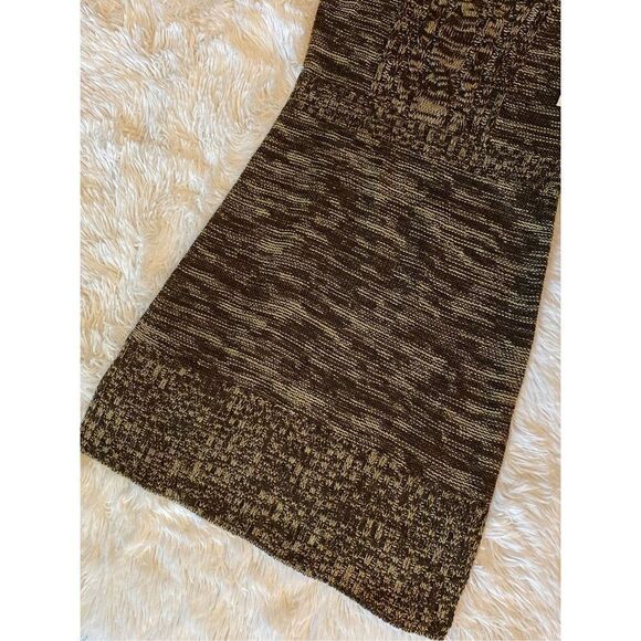 NWT L.E.I. SZ Junior S Java/Tan “Kathleen” Short Sleeve Sweater Dress - Picture 9 of 12